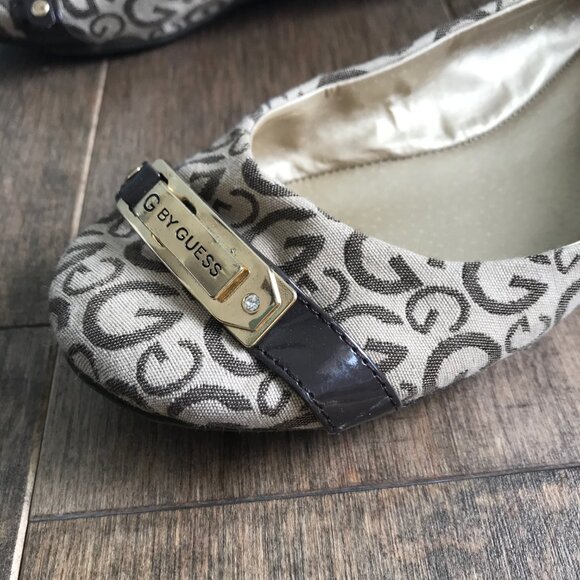 Vintage Y2K G by Guess Farrah 2 Monogram Ballet Flats Shoes - Women's Size 7 - Picture 8 of 14